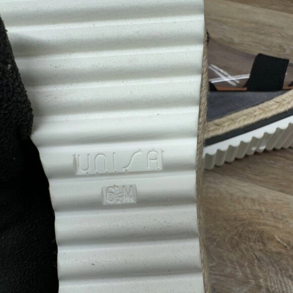 Unisa Textile Strappy Wedge Sandal Women's Size 6.5 - Picture 5 of 6